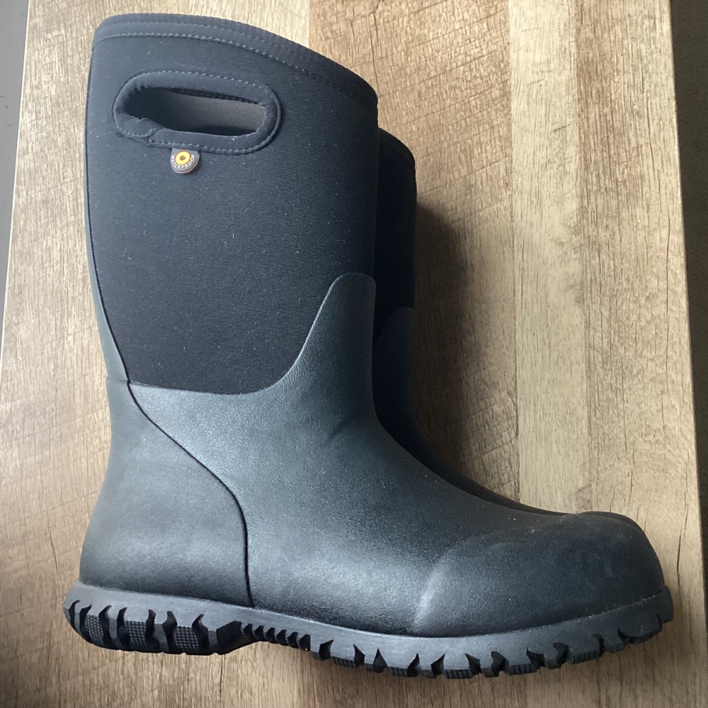 YORK SOLID BOGS waterproof LITTLE Kids' Insulated Rain Boots US 2 EU 33 BLACK - Picture 9 of 10
